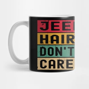 Jeep Hair Don't Care Vintage Jeep Retro Jeep Sunset Jeep Men/Women/Kid Jeep Mug